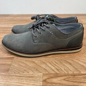 Sonoma Freer Men's Dress Shoes in Slate Gray Size 9.5 Lace up Faux Suede NEW